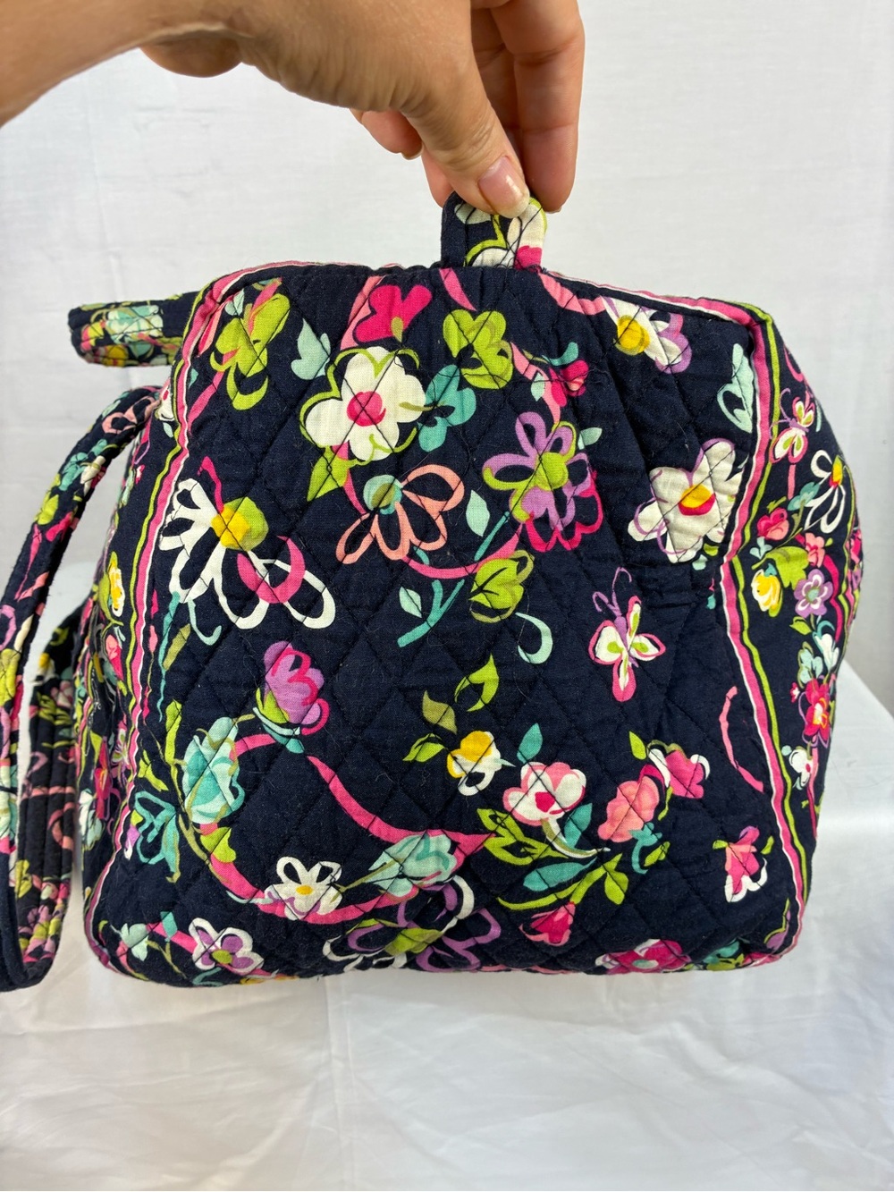 Vera Bradley Large Weekender in Ribbons Print Retired - Picture 4 of 10